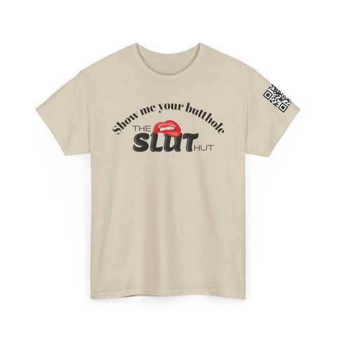 Unisex Tee - Website QR Code - "Show me your butthole"