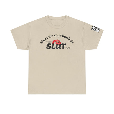 Unisex Tee - Website QR Code - "Show me your butthole"