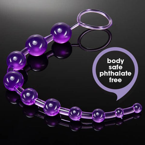 B Yours Basic Beads - 12" Beginner's Anal Toy - 1" Max Width