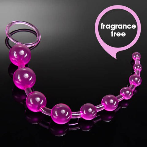 B Yours Basic Beads - 12" Beginner's Anal Toy - 1" Max Width