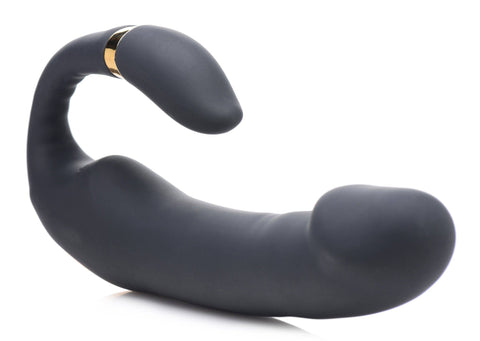 10X Pleasure Pose Come Hither Silicone Vibrator with Poseabl
