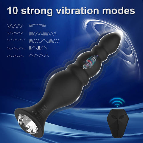Sexy toys anal plug vibration wireless remote control massag