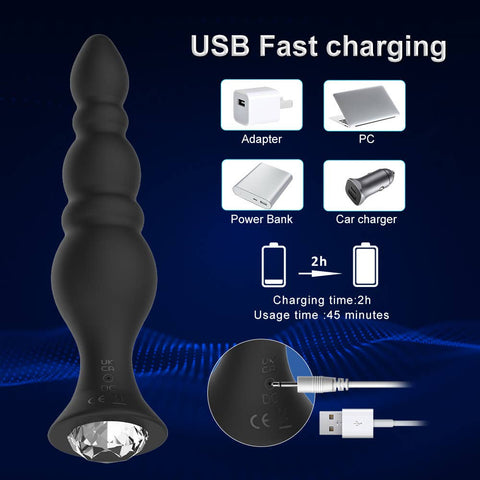 Sexy toys anal plug vibration wireless remote control massag