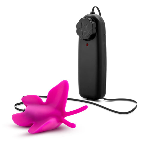 Luxe - Butterfly Teaser Silicone Vibrator - Fuchsia