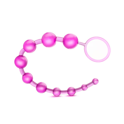 B Yours Basic Beads - 12" Beginner's Anal Toy - 1" Max Width