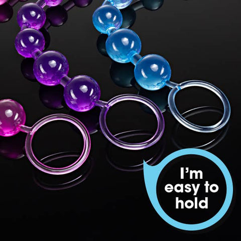 B Yours Basic Beads - 12" Beginner's Anal Toy - 1" Max Width