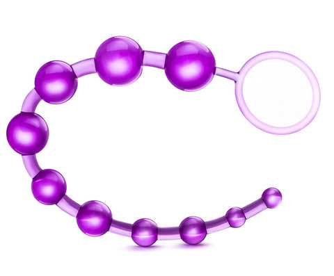 B Yours Basic Beads - 12" Beginner's Anal Toy - 1" Max Width