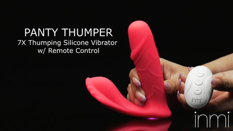 Panty Thumper 7X Thumping Silicone Vibrator w/ Remote