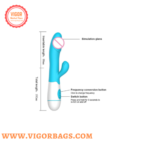 Rabbit ear ticking dildo & Silicone Rabbit Vibrator G Spot 1