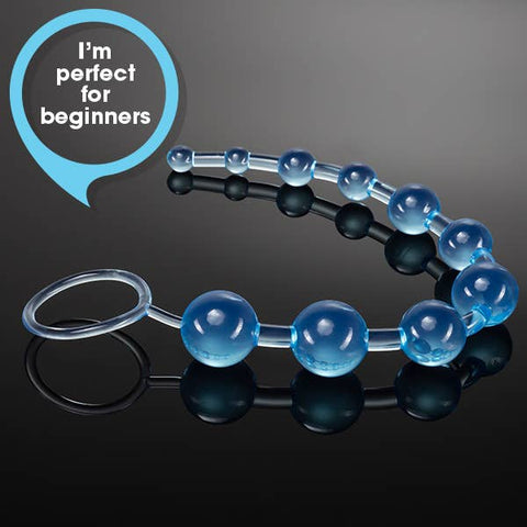 B Yours Basic Beads - 12" Beginner's Anal Toy - 1" Max Width