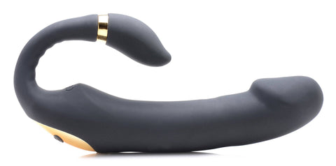 10X Pleasure Pose Come Hither Silicone Vibrator with Poseabl