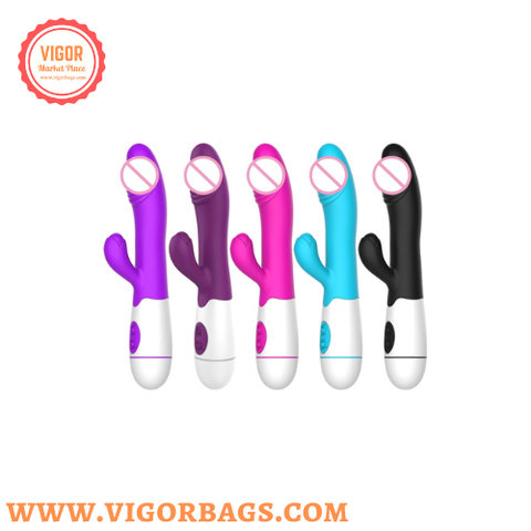 Rabbit ear ticking dildo & Silicone Rabbit Vibrator G Spot 1