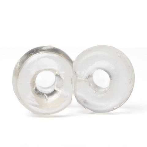 Clear TPR Cock Ring + Ball Stretcher Male Sex Toy
