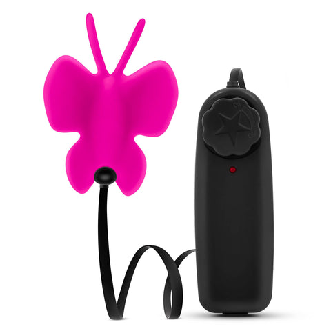 Luxe - Butterfly Teaser Silicone Vibrator - Fuchsia