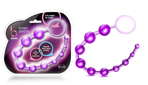 B Yours Basic Beads - 12" Beginner's Anal Toy - 1" Max Width