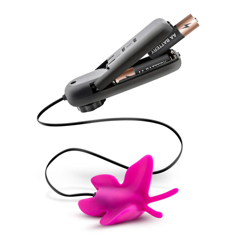 Luxe - Butterfly Teaser Silicone Vibrator - Fuchsia