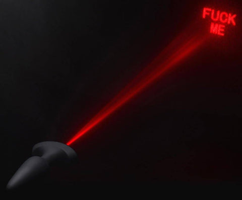 28X Laser F**k Me Silicone Anal Plug w/Remote