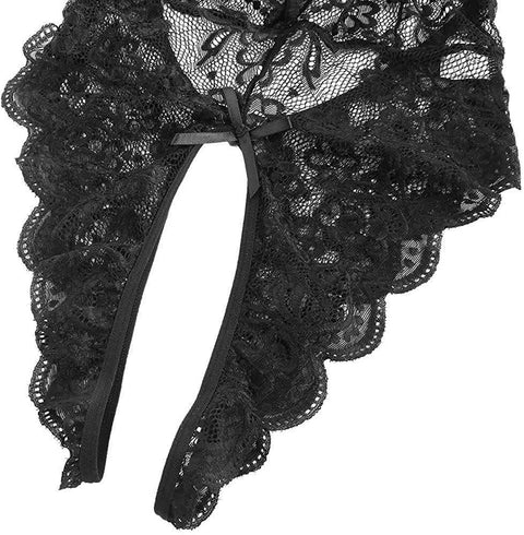 Lace Open Crotch Sexy Backless Bodysuit