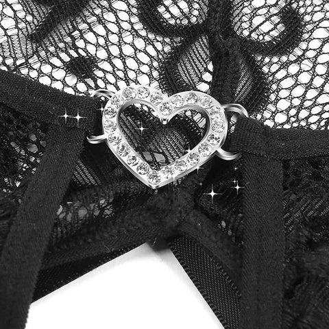 Lace Open Crotch Sexy Backless Bodysuit