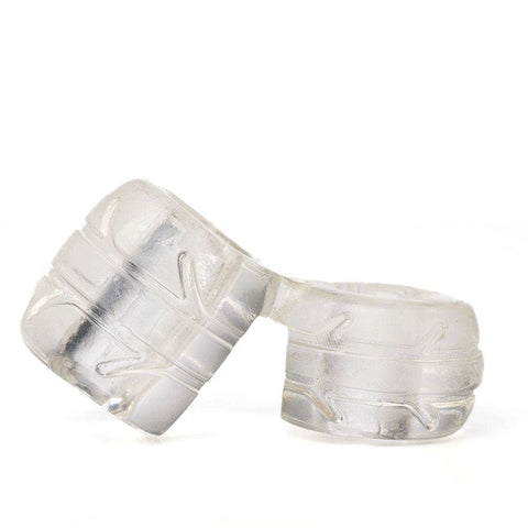 Clear TPR Cock Ring + Ball Stretcher Male Sex Toy