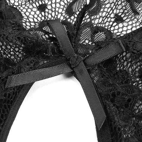 Lace Open Crotch Sexy Backless Bodysuit