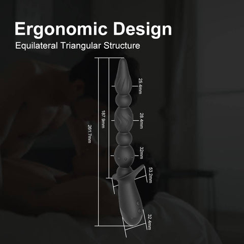 Sex toys silicone anal plug pull beads strong shock electric