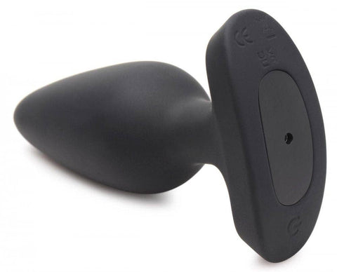 28X Laser Heart Silicone Anal Plug With Remote