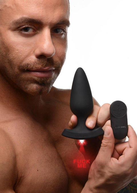 28X Laser F**k Me Silicone Anal Plug w/Remote